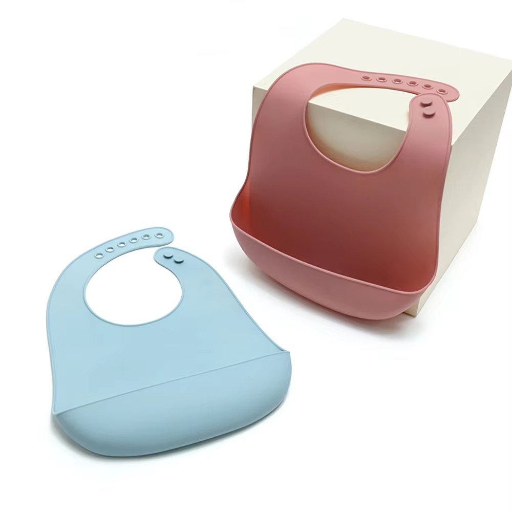 Waterproof Baby Bibs Silicone - 1 Pieza de Baberos de Silicona