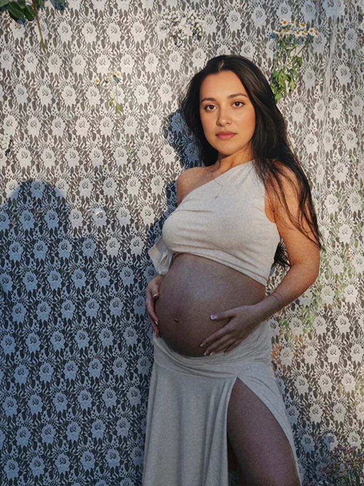 Maternity Wear - Vestidos de maternidad con hombros descubiertos,