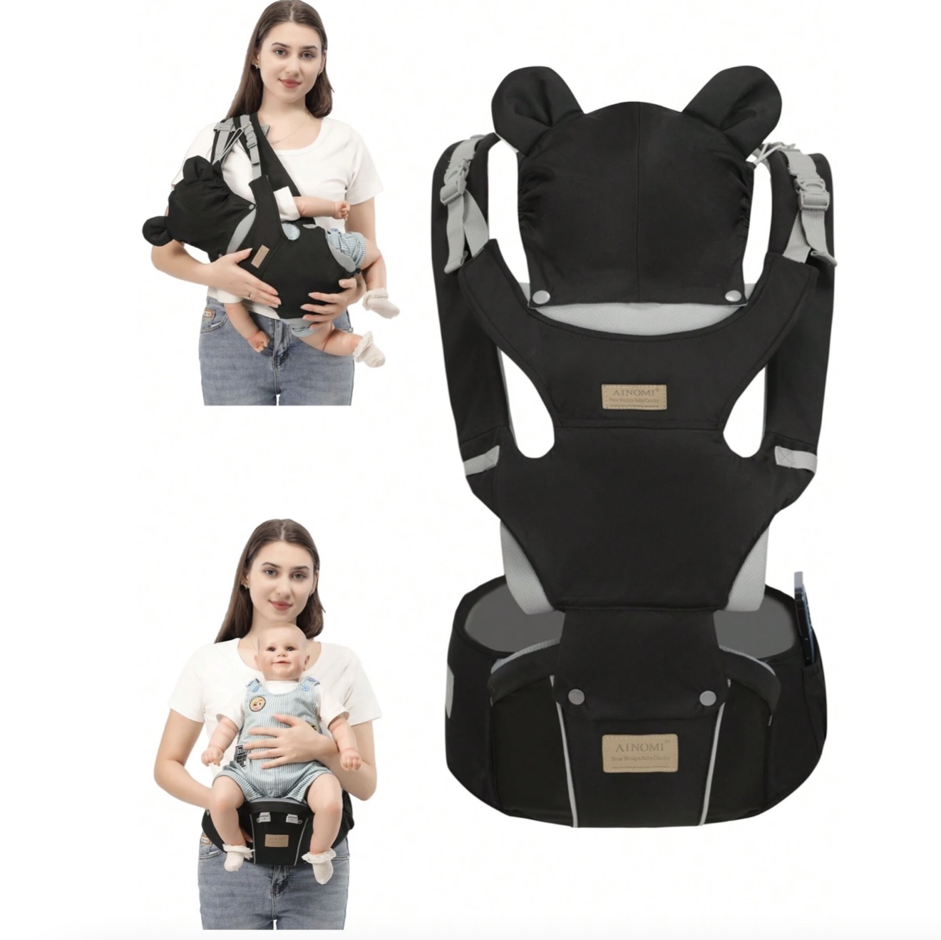 Portabebés 6 en 1, Portabebés  - Ergonomic Baby Carrier Newborn To Toddler reseña y precio