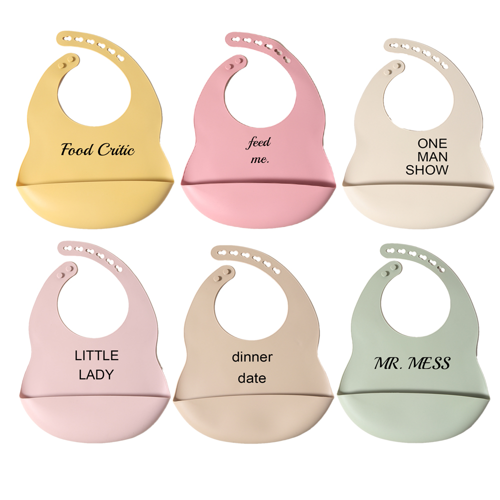 Baberos de silicona con cita d - Waterproof Baby Bibs Silicone reseña y precio