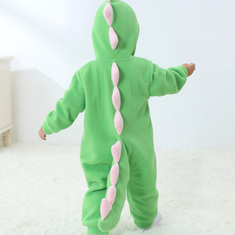 Mameluco de dinosaurio verde p - Cotton Baby Onesies Zipper reseña y precio