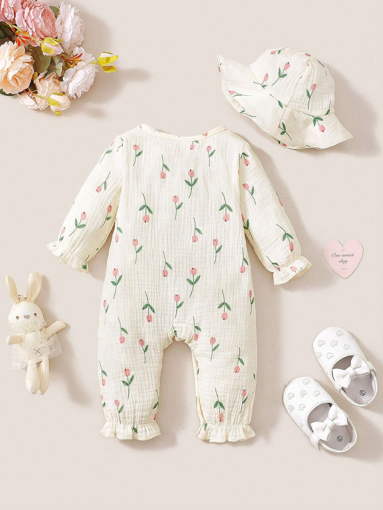 Conjunto de dos piezas para be - Newborn Baby Girl Romper Floral reseña y precio