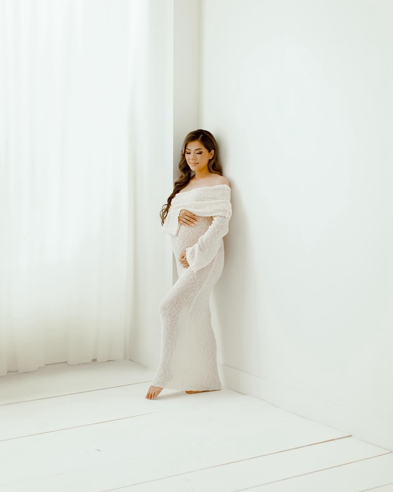 Vestido de manga larga de punt - Maternity Wear reseña y precio
