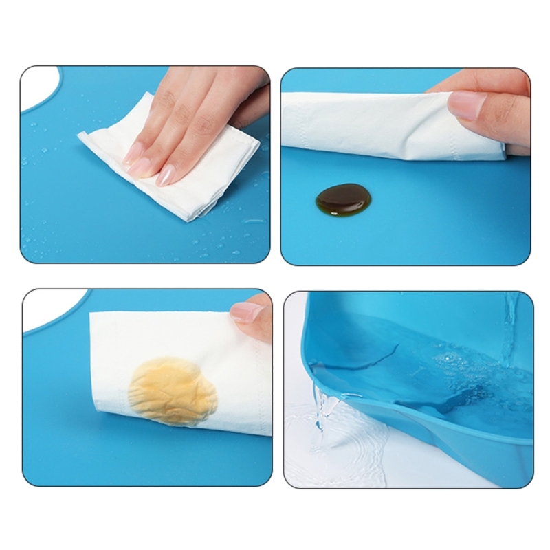 Babero de silicona impermeable - Waterproof Baby Bibs Silicone reseña y precio